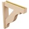 Ekena Millwork 5 1/2-in W x 22-in D x 26-in H Funston Block Rough Cedar Woodgrain TimberThane Outlooker, Primed Tan OUTUR055X22X26FST44RCPR - alternate 2